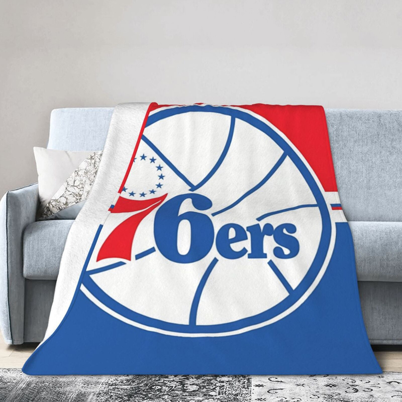 Philadelphia 76ers Blanket Sherpa Blanket Throw Blanket