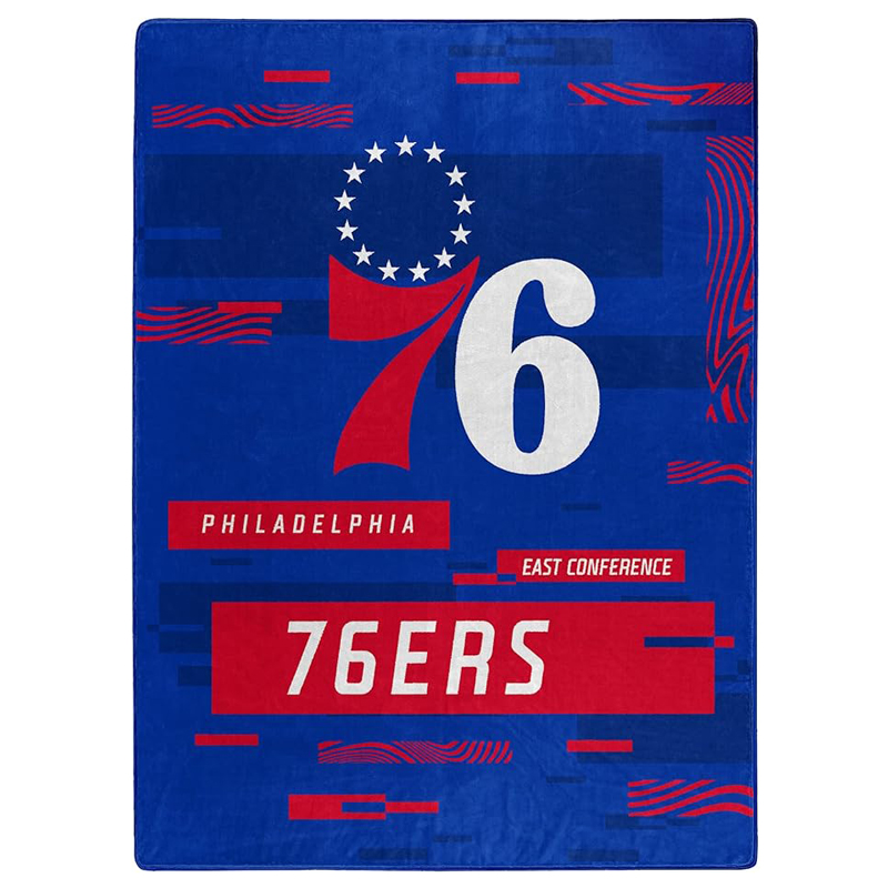 Philadelphia 76ers Blanket Sherpa Blanket Throw Blanket