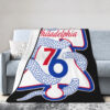 Philadelphia 76ers Blanket Sherpa Blanket Throw Blanket philadelphia 76ers blanket sherpa blanket throw blanket v17