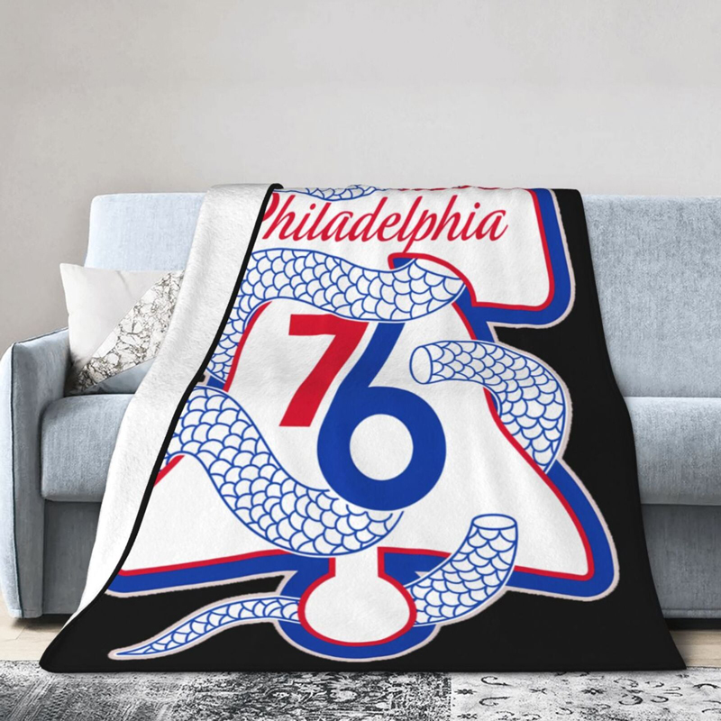 Philadelphia 76ers Blanket Sherpa Blanket Throw Blanket
