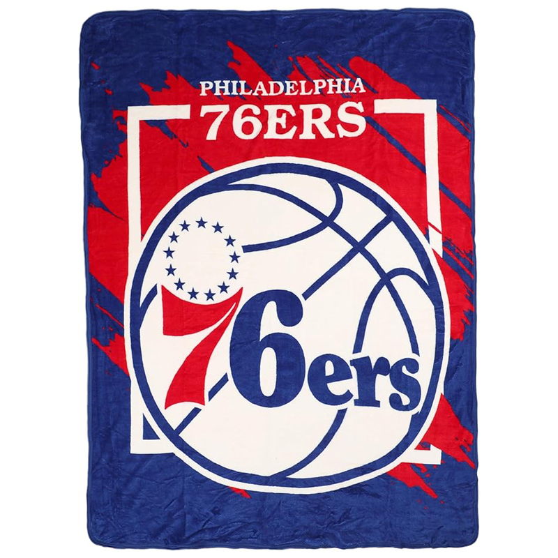 Philadelphia 76ers Blanket Sherpa Blanket Throw Blanket