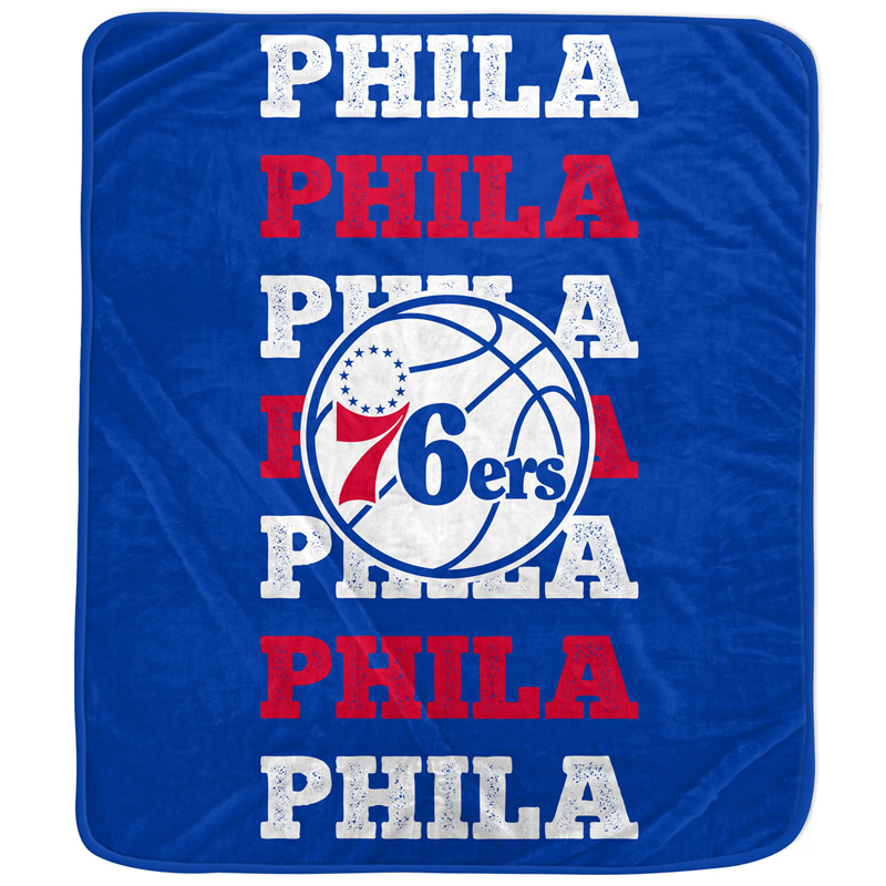 Philadelphia 76ers Blanket Sherpa Blanket Throw Blanket