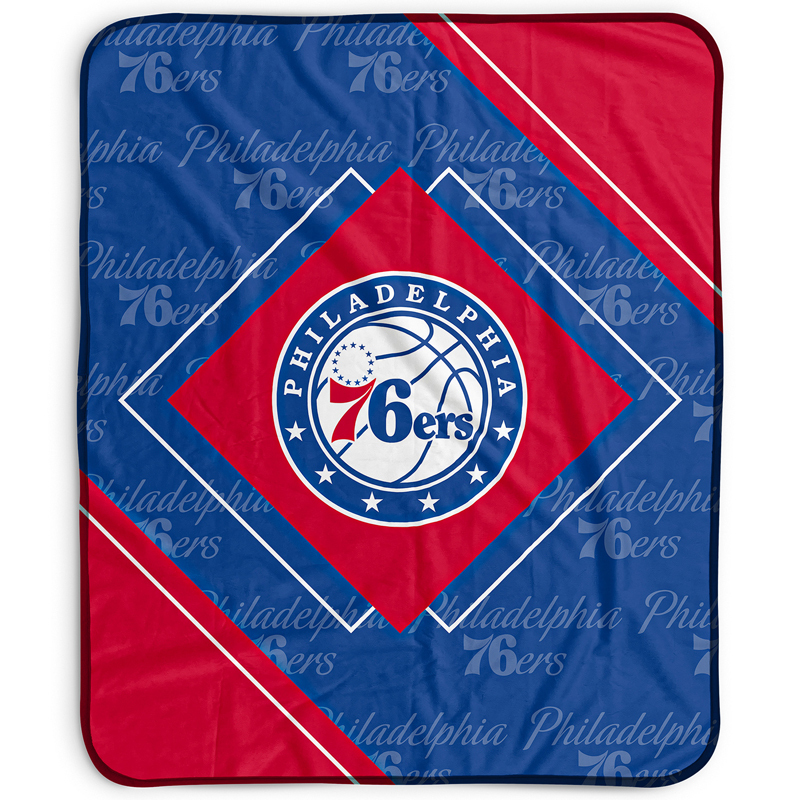 Philadelphia 76ers Blanket Sherpa Blanket Throw Blanket