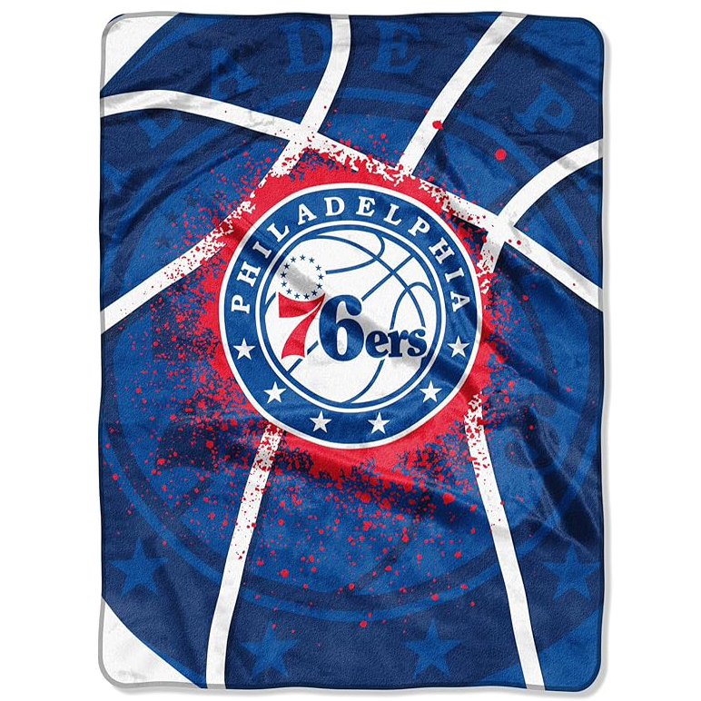 Philadelphia 76ers Blanket Sherpa Blanket Throw Blanket