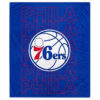 Philadelphia 76ers Blankets FLeece Blanket Throw Blanket philadelphia 76ers blankets fleece blanket throw blanket v18
