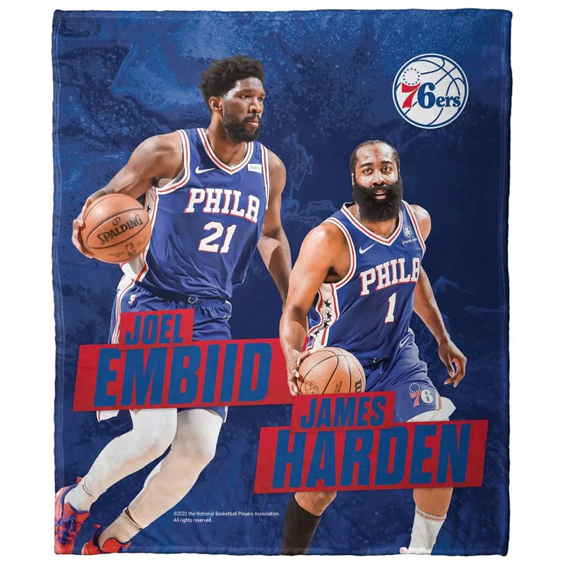 Philadelphia 76ers Blankets FLeece Blanket Throw Blanket