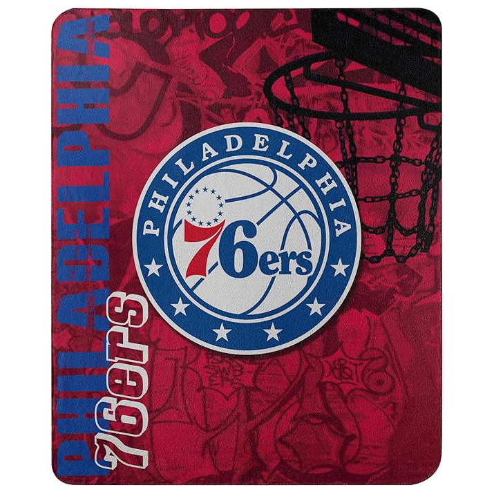 Philadelphia 76ers Blankets Sherpa Blanket Throw Blanket