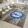 Philadelphia 76ers Area Rug NBA Area Rug Bathroom Rug Indoor Indoor Rugs Rectangle Carpet philadelphia 76ers rug living room carpet regtangle carpet floor decor home decor ver 649