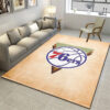 Philadelphia 76ers Area Rug NBA Area Rug Bedroom Rug Indoor Rug Rectangle Carpet philadelphia 76ers rug living room carpet regtangle carpet floor decor home decor ver 651