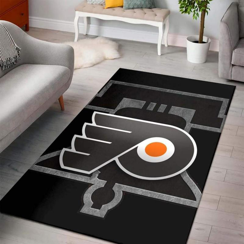 Philadelphia Flyers Area Rug NHL Area Rug Kitchen Rug Indoor Rugs Rectangle Carpet