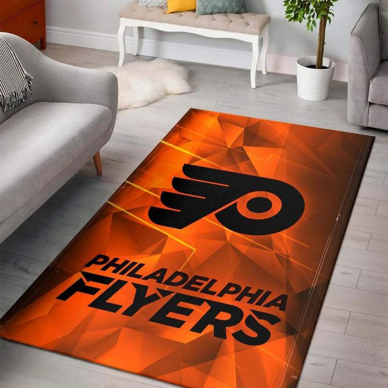 Philadelphia Flyers Rug NHL Area Rug Dining Room Rugs Indoor Indoor Rugs Rectangle Carpet