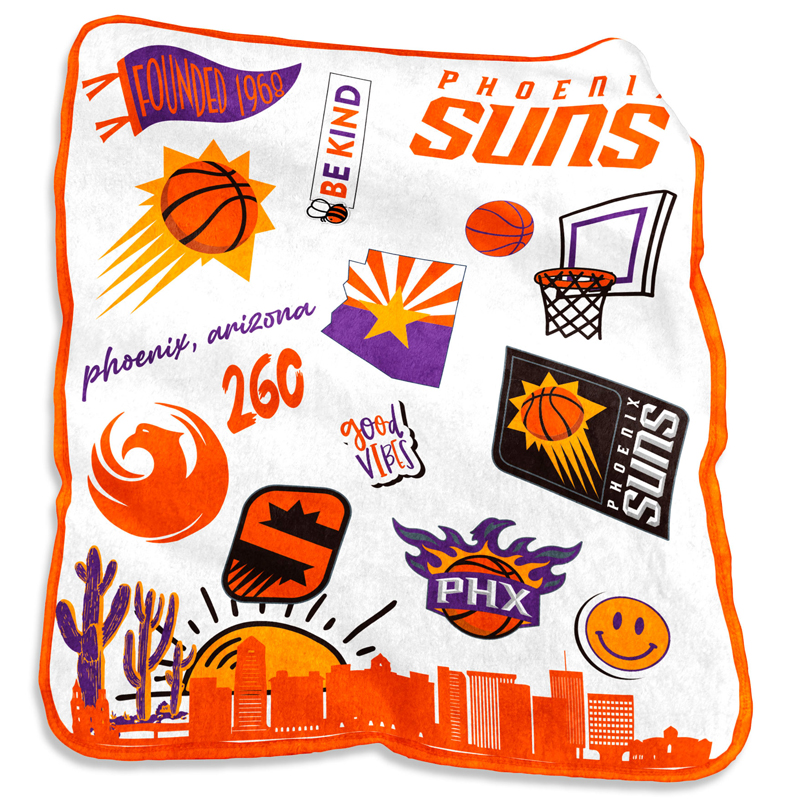 Phoenix Suns Blankets Sherpa Blanket Throw Blanket