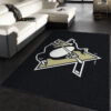 Pittsburgh Penguins Area Rug NHL Area Rug Dining Room Rugs Indoor Rugs Rectangle Carpet pittsburgh penguins rug living room carpet regtangle carpet floor decor home decor ver 236