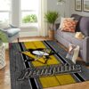 Pittsburgh Penguins Rug NHL Area Rug Bedroom Rug Indoor Indoor Rug Rectangle Carpet pittsburgh penguins rug living room carpet regtangle carpet floor decor home decor ver 242