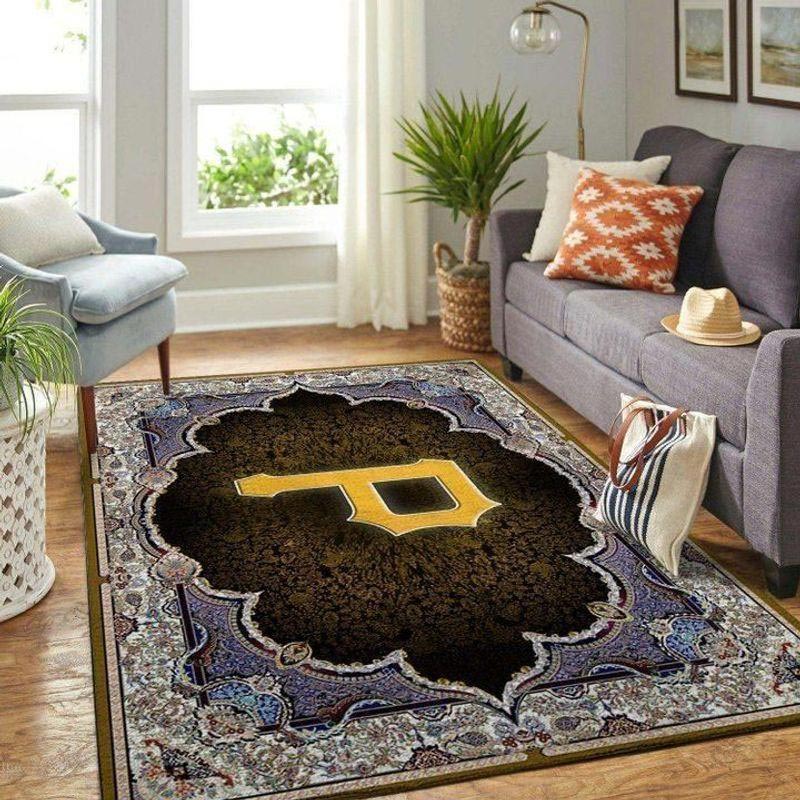 Pittsburgh Pirates Area Rug MLB Area Rug Living Room Area Rug Indoor Indoor Rugs Rectangle Carpet