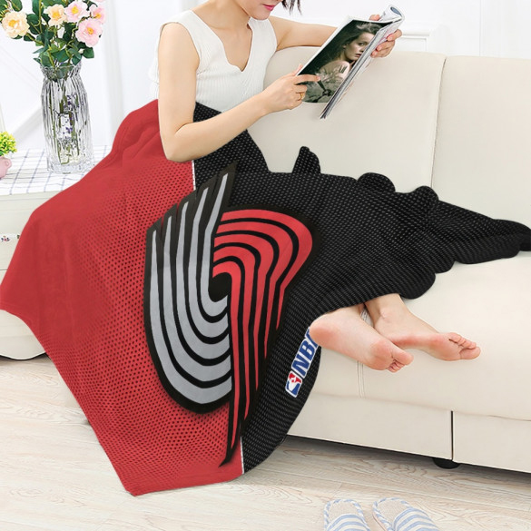 Portland Trail Blazers Blanket Sherpa Blanket Throw Blanket