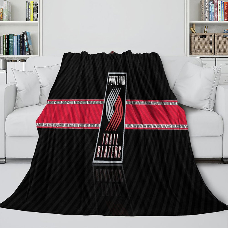 Portland Trail Blazers Blanket Sherpa Blanket Throw Blanket