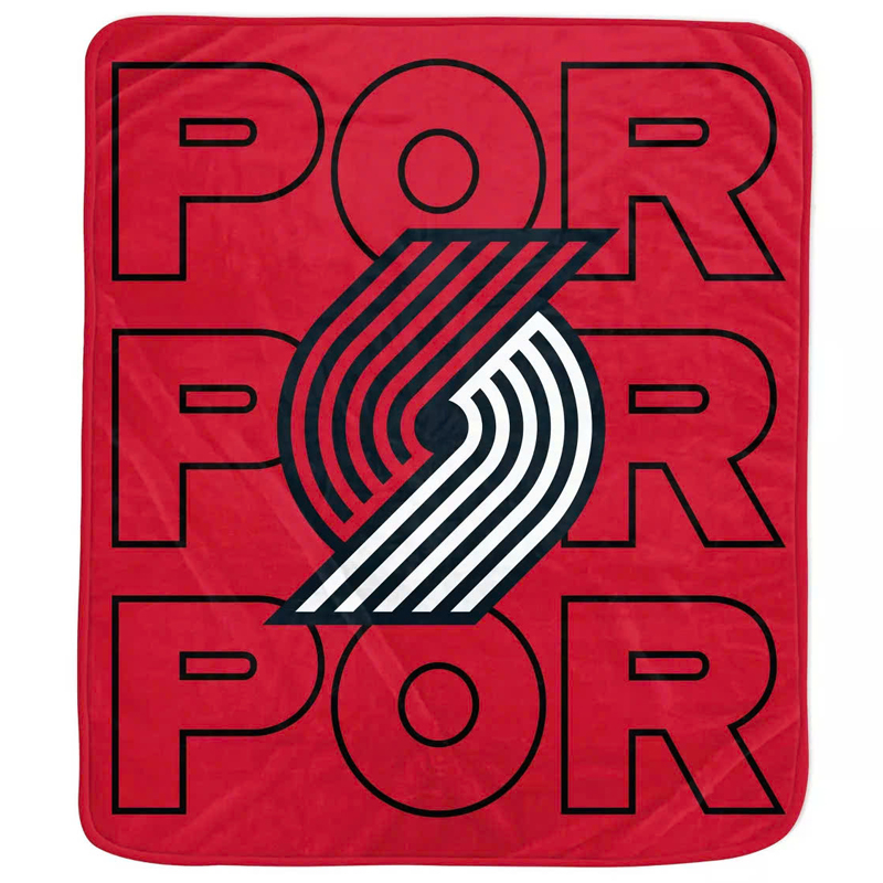 Portland Trail Blazers Blanket Sherpa Blanket Throw Blanket