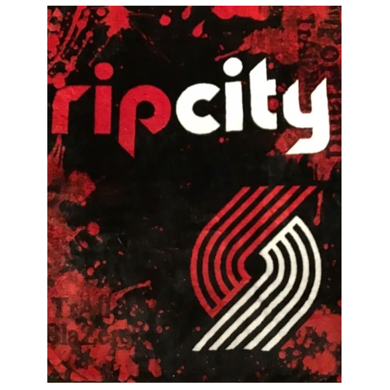 Portland Trail Blazers Blankets Sherpa Blanket Throw Blanket