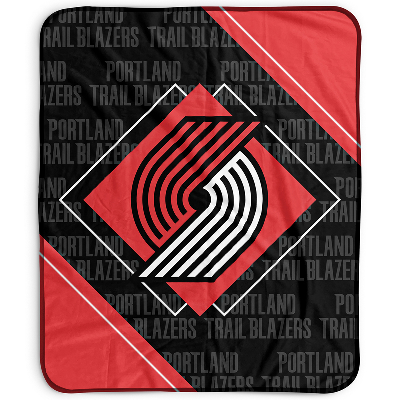 Portland Trail Blazers Blankets Sherpa Blanket Throw Blanket