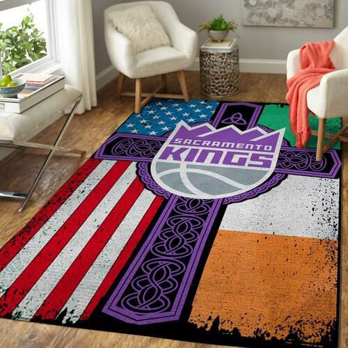 Sacramento Kings Area Rug NBA Area Rug Bathroom Rugs Indoor Indoor Rugs Rectangle Carpet