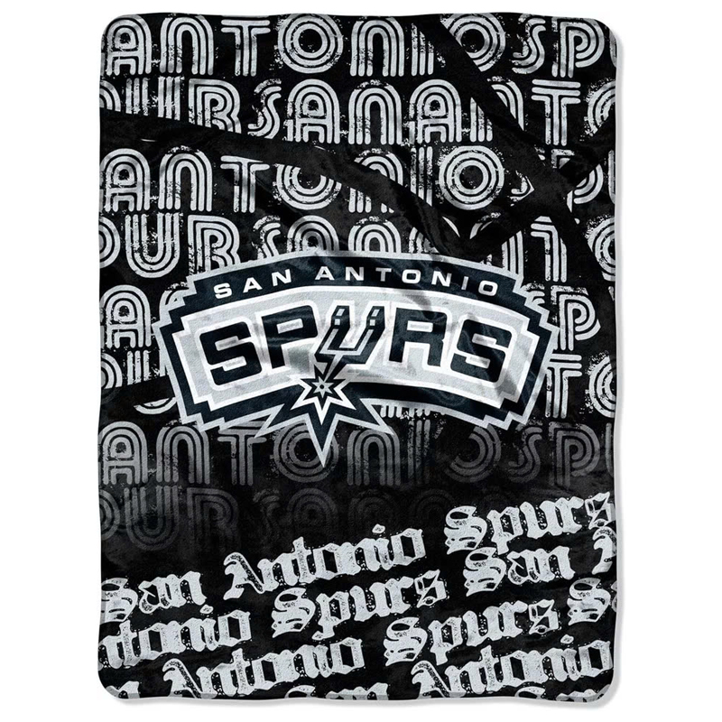 San Antonio Spurs Blanket Sherpa Blanket Throw Blanket
