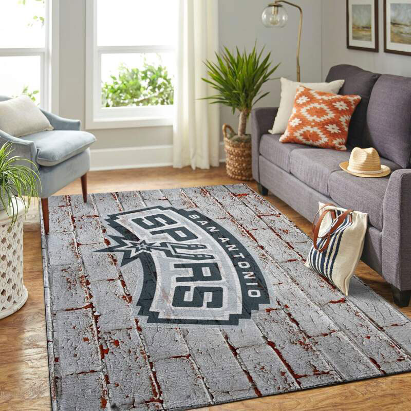 San Antonio Spurs Rug NBA Area Rug Bedroom Area Rug Indoor Rug Rectangle Carpet