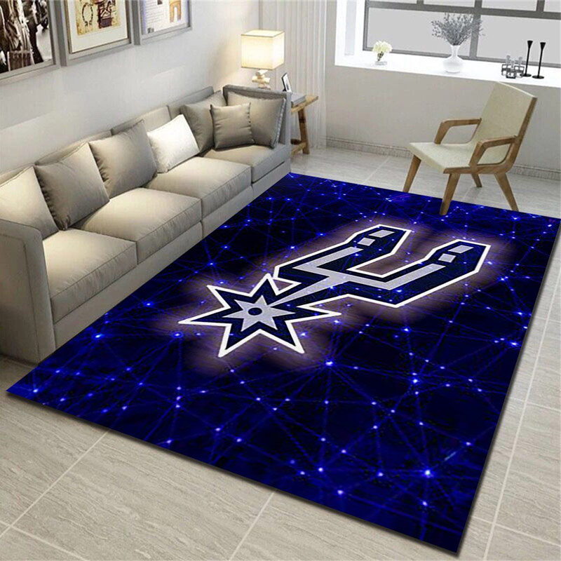 San Antonio Spurs Area Rug NBA Area Rug Bedroom Rug Indoor Rug Rectangle Carpet
