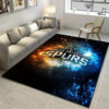 San Antonio Spurs Area Rug NBA Area Rug Living Room Rug Indoor Rug Rectangle Carpet san antonio spurs rug living room carpet regtangle carpet floor decor home decor ver 758
