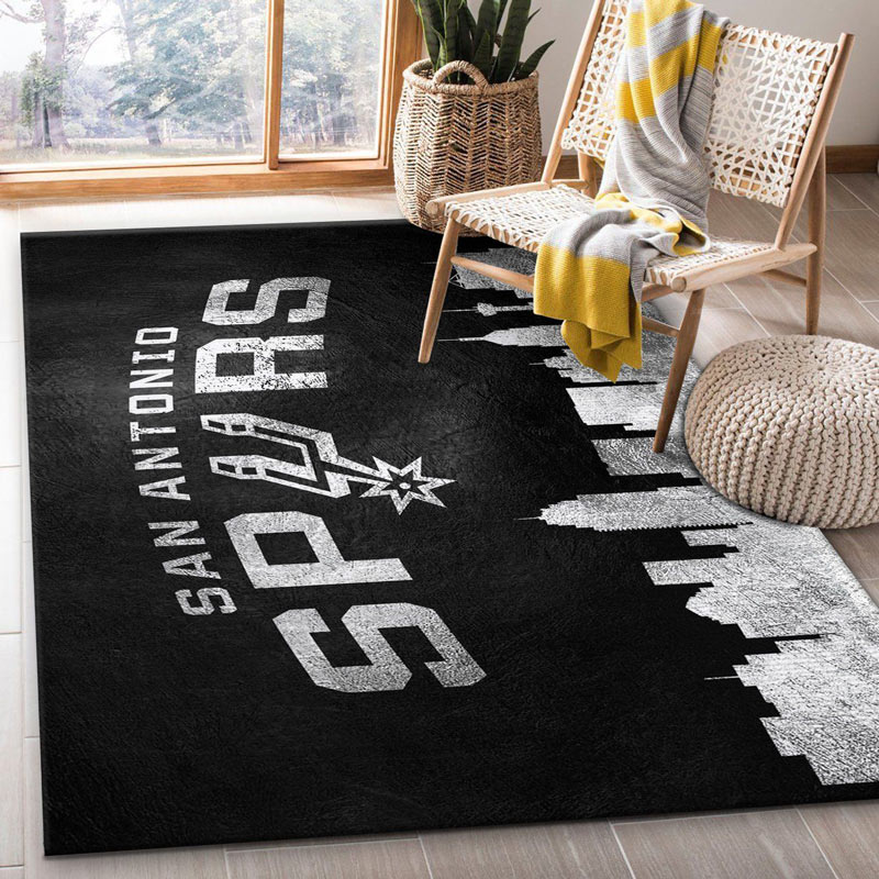 San Antonio Spurs Area Rug NBA Area Rug Bedroom Rug Indoor Rug Rectangle Carpet