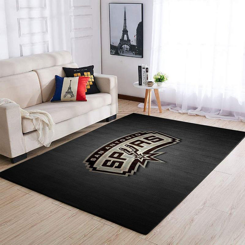 San Antonio Spurs Rug NBA Area Rug Bathroom Rug Indoor Rugs Rectangle Carpet