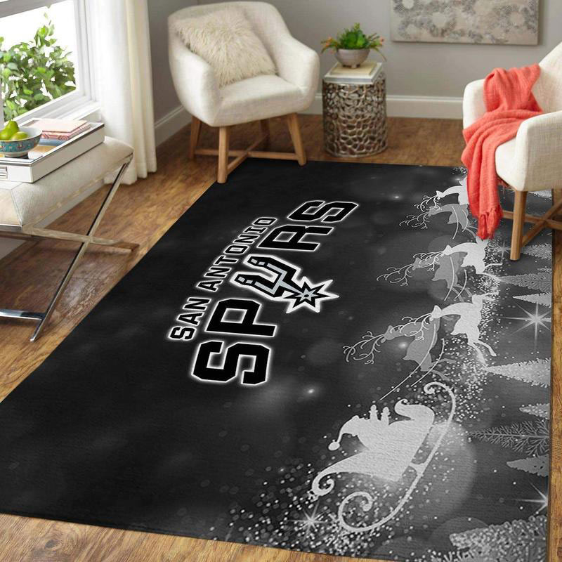 San Antonio Spurs Rug NBA Area Rug Dining Room Rugs Indoor Rugs Rectangle Carpet