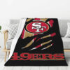 San Francisco 49ers Blanket FLeece Blanket Throw Blanket san francisco 49ers blanket fleece blanket throw blanket v143