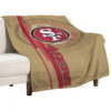San Francisco 49ers Blanket FLeece Blanket Throw Blanket san francisco 49ers blanket fleece blanket throw blanket v44