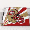 San Francisco 49ers Blanket Sherpa Blanket Throw Blanket san francisco 49ers blanket sherpa blanket throw blanket v110