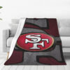 San Francisco 49ers Blanket Sherpa Blanket Throw Blanket san francisco 49ers blanket sherpa blanket throw blanket v113