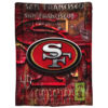 San Francisco 49ers Blanket Sherpa Blanket Throw Blanket san francisco 49ers blanket sherpa blanket throw blanket v41
