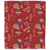 San Francisco 49ers Blanket Sherpa Blanket Throw Blanket san francisco 49ers blanket sherpa blanket throw blanket v59