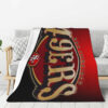 San Francisco 49ers Blankets FLeece Blanket Throw Blanket san francisco 49ers blankets fleece blanket throw blanket v105
