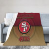 San Francisco 49ers Blankets FLeece Blanket Throw Blanket san francisco 49ers blankets fleece blanket throw blanket v118