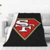 San Francisco 49ers Blankets FLeece Blanket Throw Blanket san francisco 49ers blankets fleece blanket throw blanket v33