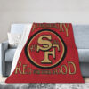 San Francisco 49ers Blankets FLeece Blanket Throw Blanket san francisco 49ers blankets fleece blanket throw blanket v86