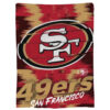 San Francisco 49ers Blankets Sherpa Blanket Throw Blanket san francisco 49ers blankets sherpa blanket throw blanket v1