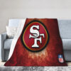 San Francisco 49ers Blankets Sherpa Blanket Throw Blanket san francisco 49ers blankets sherpa blanket throw blanket v117