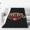 San Francisco 49ers Blankets Sherpa Blanket Throw Blanket san francisco 49ers blankets sherpa blanket throw blanket v138