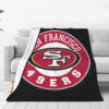 San Francisco 49ers Blankets Sherpa Blanket Throw Blanket san francisco 49ers blankets sherpa blanket throw blanket v32