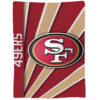 San Francisco 49ers Blankets Sherpa Blanket Throw Blanket san francisco 49ers blankets sherpa blanket throw blanket v43