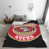 San Francisco 49ers Blankets Sherpa Blanket Throw Blanket san francisco 49ers blankets sherpa blanket throw blanket v68