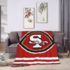 San Francisco 49ers Blankets Sherpa Blanket Throw Blanket san francisco 49ers blankets sherpa blanket throw blanket v69