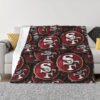 San Francisco 49ers Blankets Sherpa Blanket Throw Blanket san francisco 49ers blankets sherpa blanket throw blanket v78